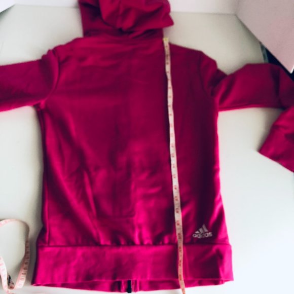 Adidas full zip hoodie Magenta-XS - Picture 5 of 10